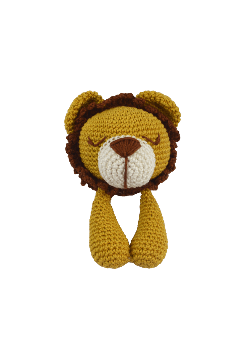 Circulo Amigurumi Crochet Kit - Lovey Blanket - All Included, Easy Instructions - Crochet Set for Intermediate - Animal Crochet Kit, Premium Amigurumi Yarn for Crocheting - Lion - Leo Hobby