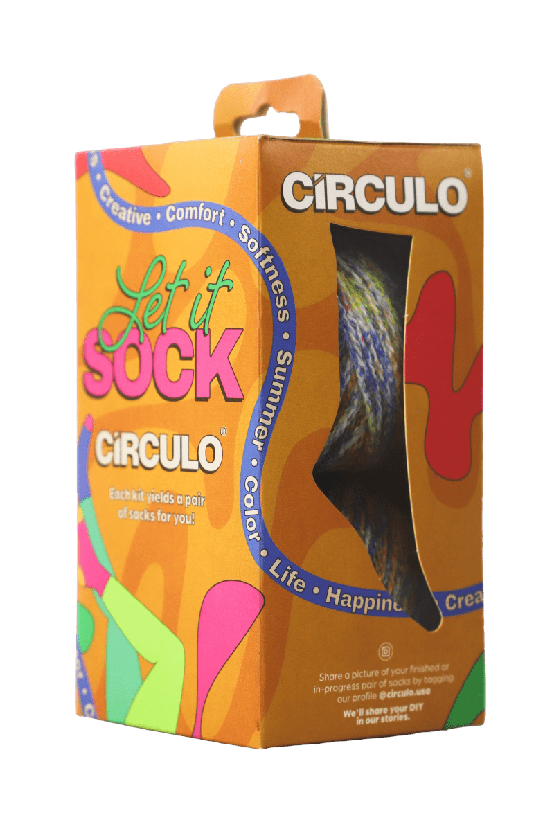 Let It Sock! – Circulo Sock Yarn Kit (94% Brazilian Cotton, 6% Elastane) - Leo Hobby Marketplace