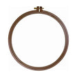 Nurge wood effect plastic embroidery hoop with screw.