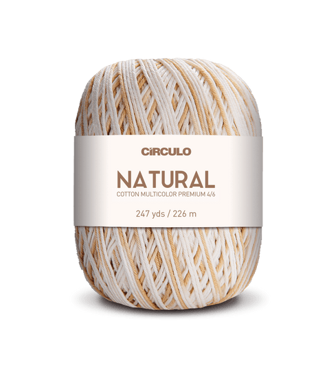 Circulo Barroco Multicolor Premium 4/6, 100% Cotton Yarn for Crochet and Knitting, 226m/200g - Leo Hobby Marketplace