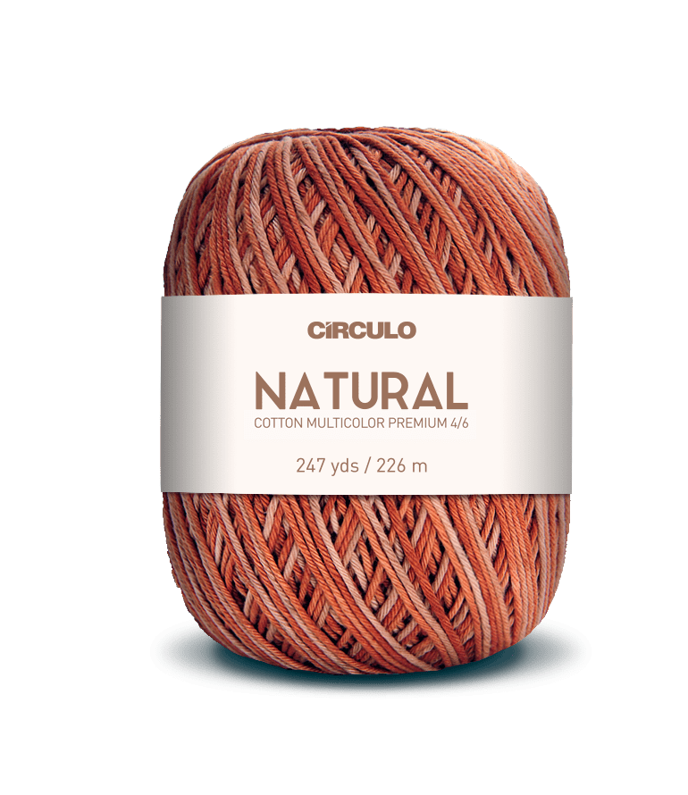 Circulo Barroco Multicolor Premium 4/6, 100% Cotton Yarn for Crochet and Knitting, 226m/200g - Leo Hobby Marketplace