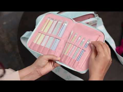 Holiday knitting set by KnitPro, featuring yarn and needles.