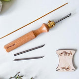 Nurge punch needles for chunky yarns and wool.