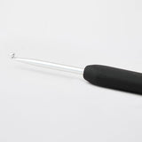 KnitPro Single Ended Steel Crochet Hook Soft Black Grip
